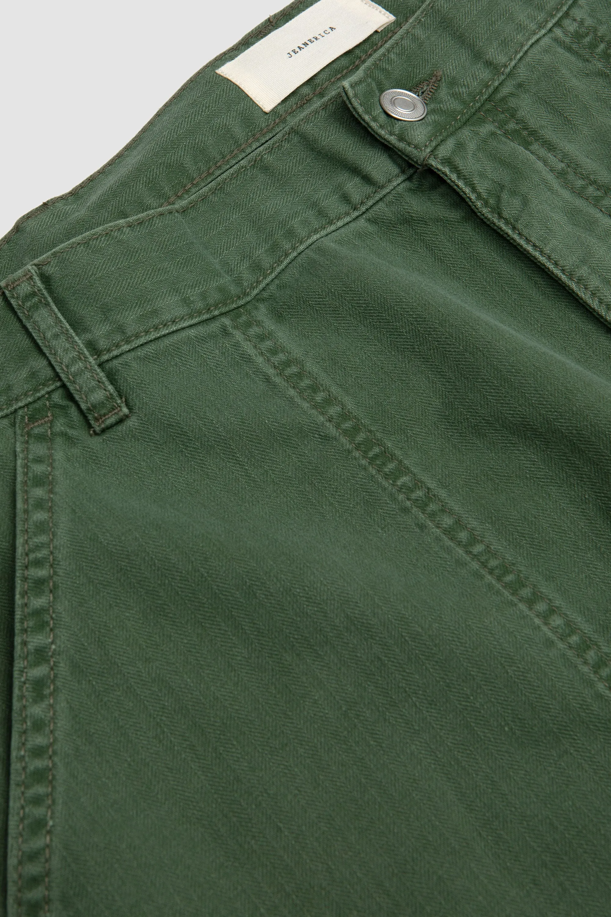 Genua Worker Chino Chevron Green
