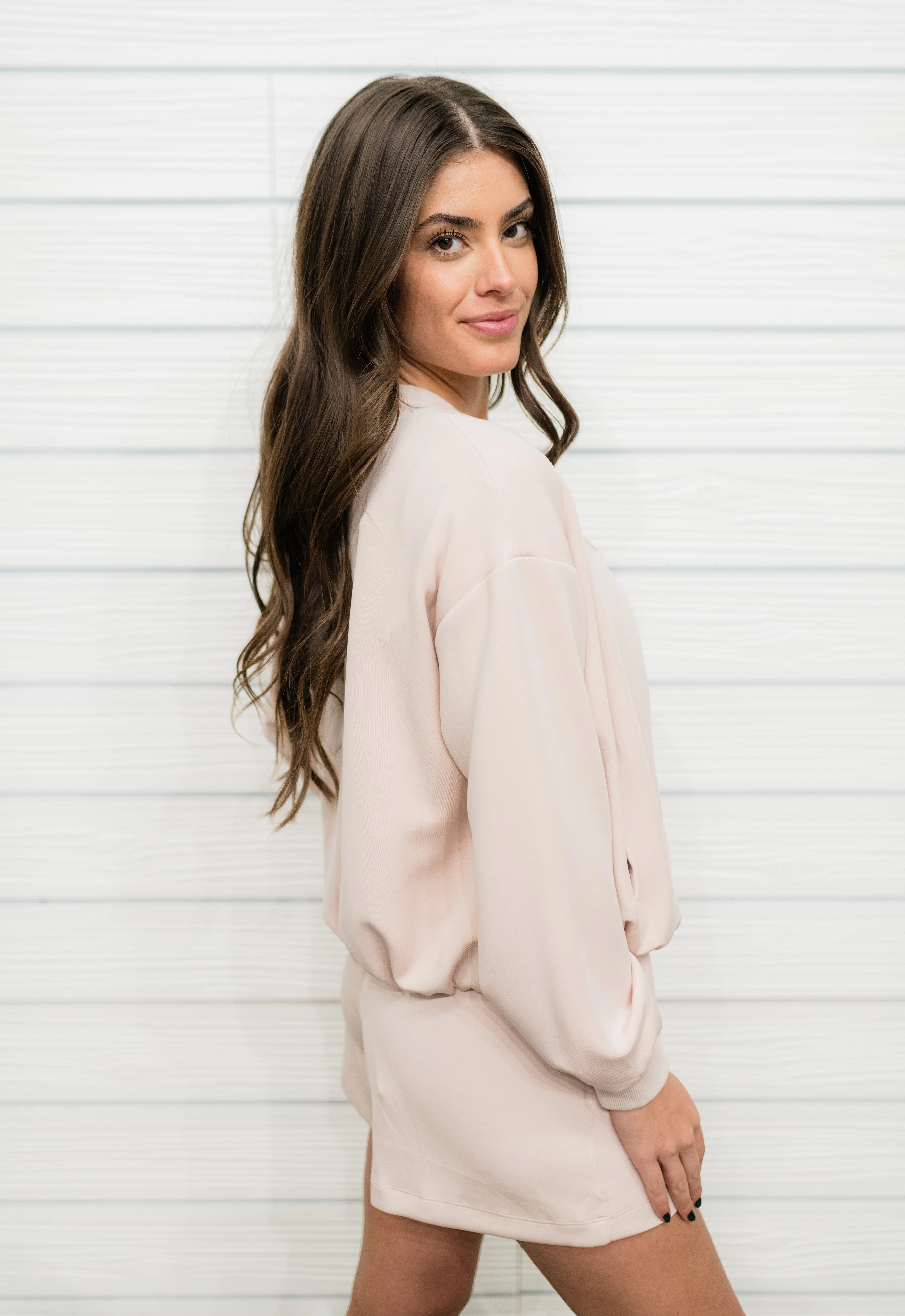 Get Moving Zip Up Bomber Jacket
