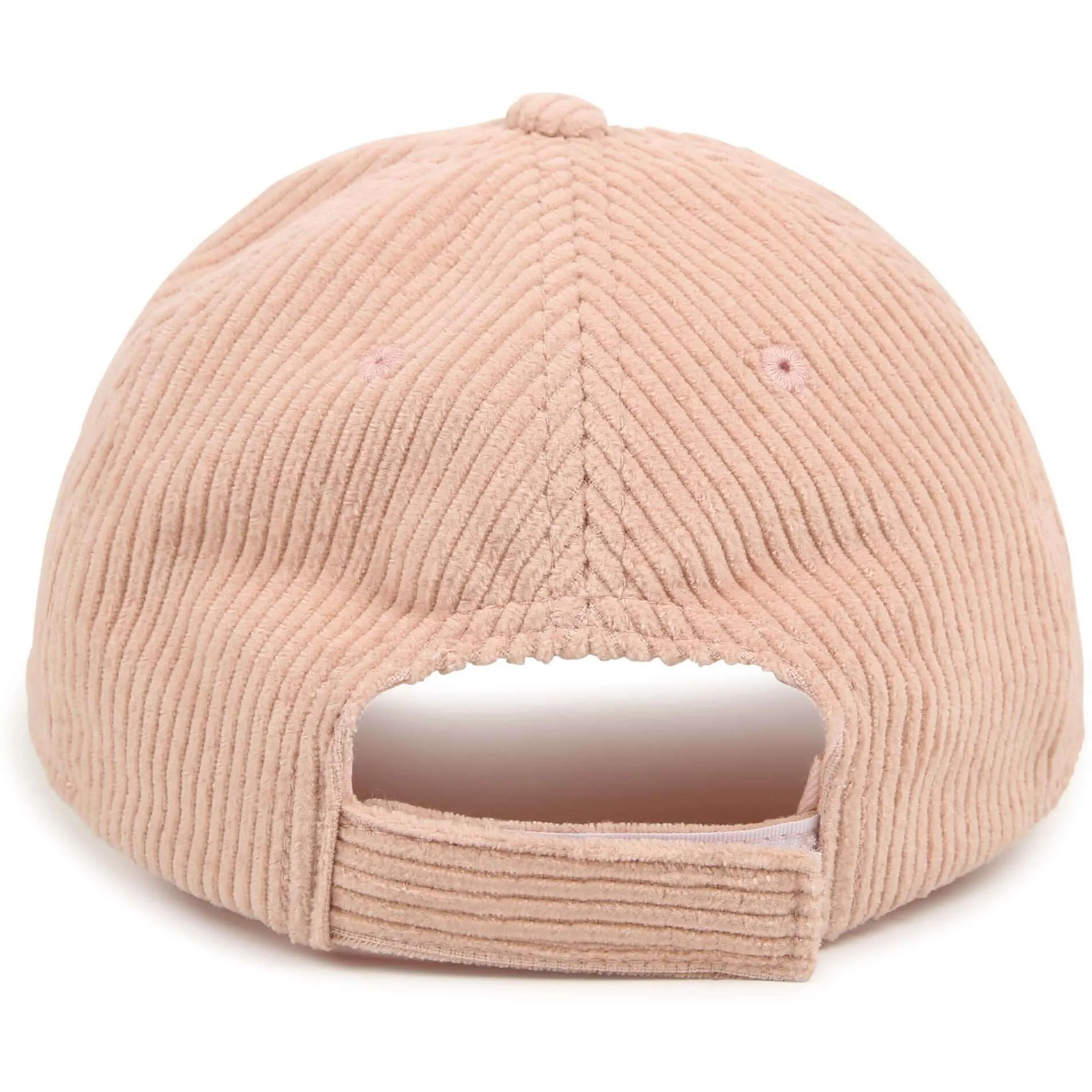 Girls Peach Corded Cap