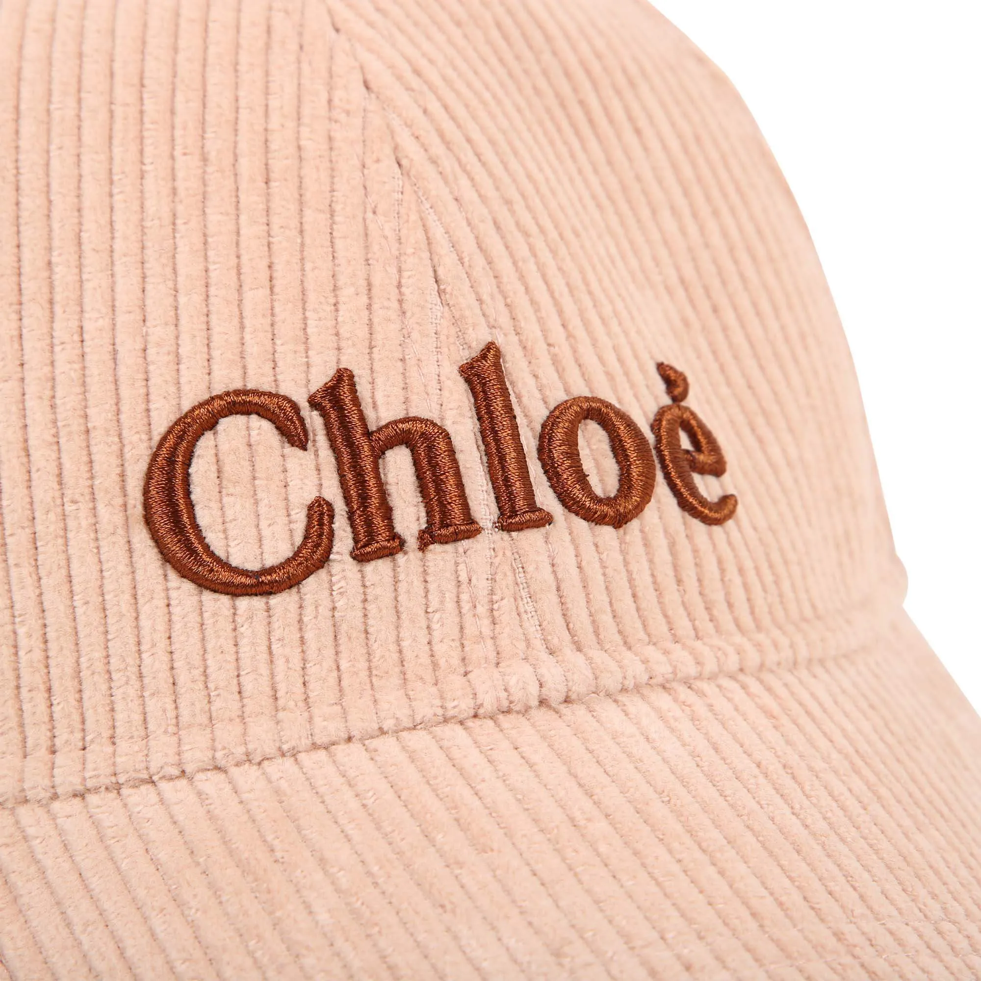 Girls Peach Corded Cap