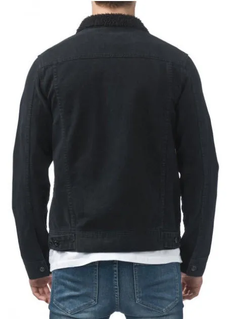 Globe Stalker Denim Jacket Washed Black GB01737011  1