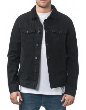 Globe Stalker Denim Jacket Washed Black GB01737011  1