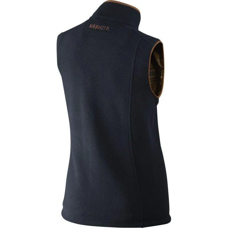 Harkila Sandhem Ladies Poalrtec Fleece Waistcoat - Dark Navy Melange