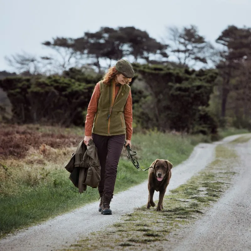 Harkila Sandhem Ladies Poalrtec Fleece Waistcoat - Dusty Lake Green