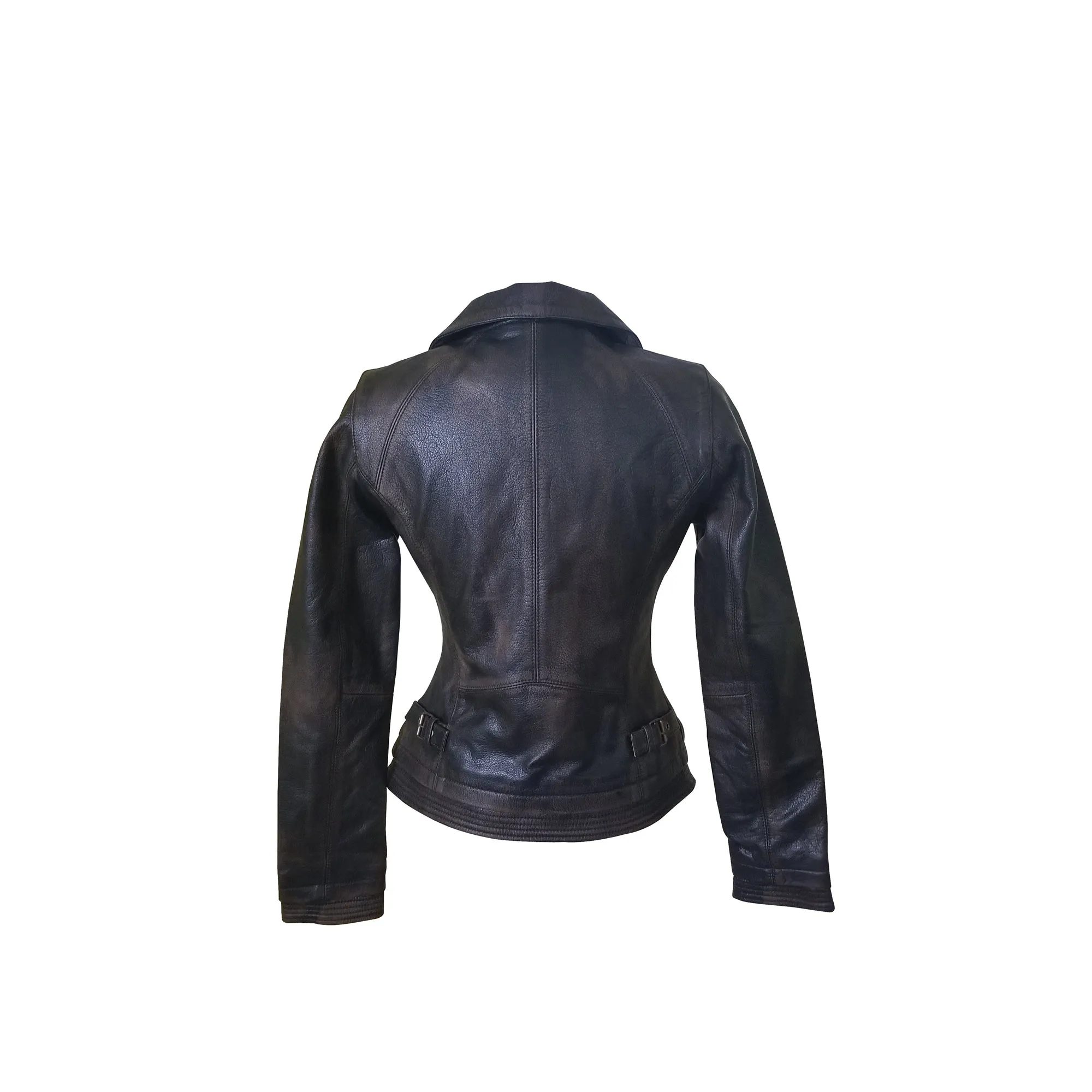 Heidi’s Distressed Leather Jacket