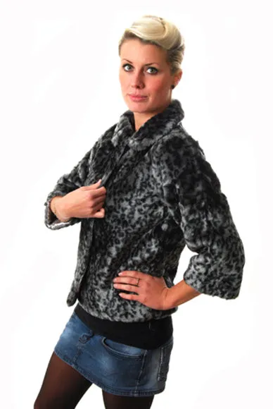 Iron Fist - Love Cats Faux Leopard Fur Coat