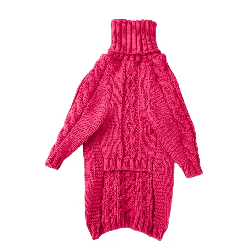 Italian Greyhound Whippet Clothes - Turtleneck Sweater - Handmade Cozy Dog Sweater