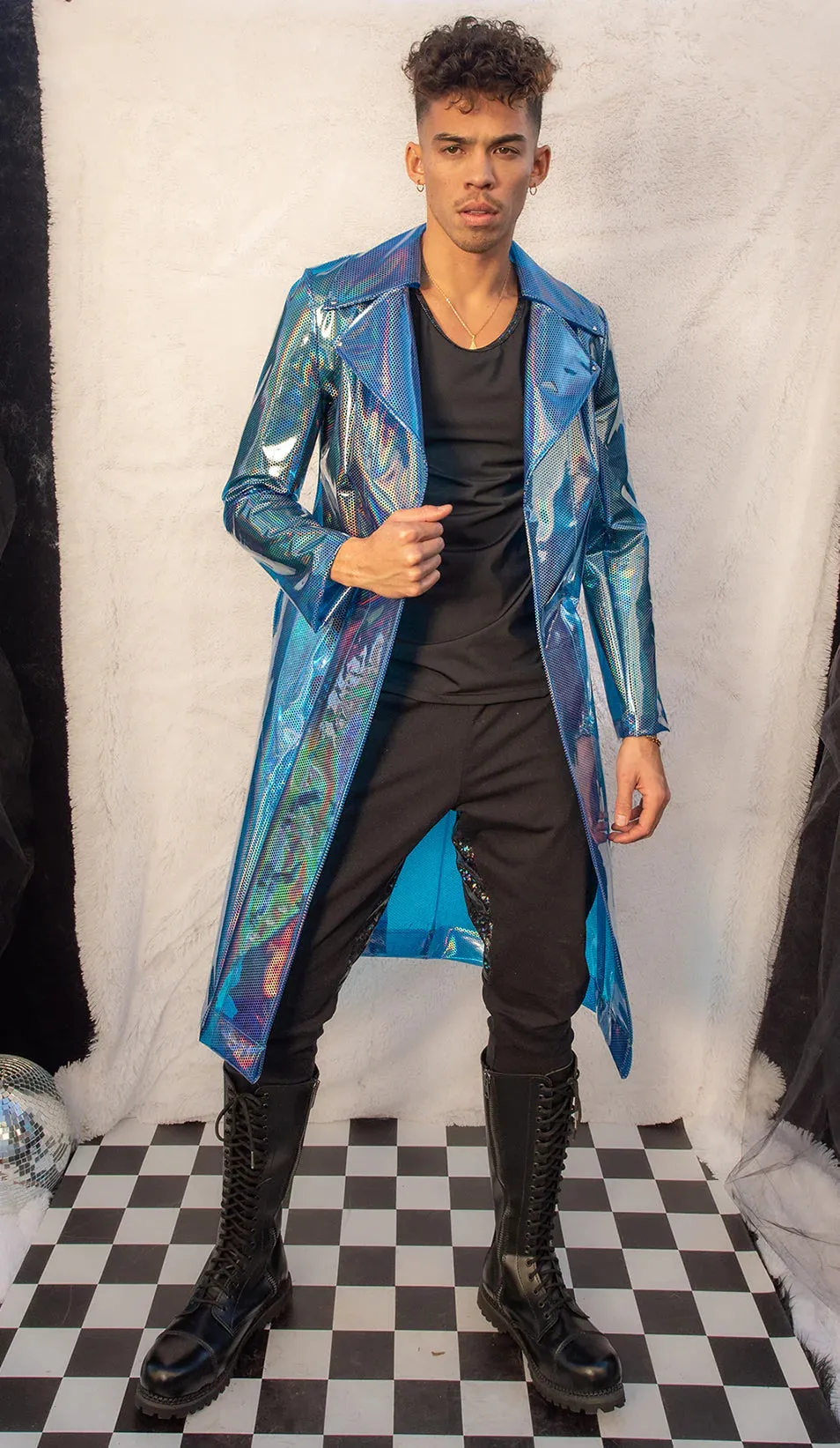 J. Valentine Rubberized Vinyl Trench Coat*