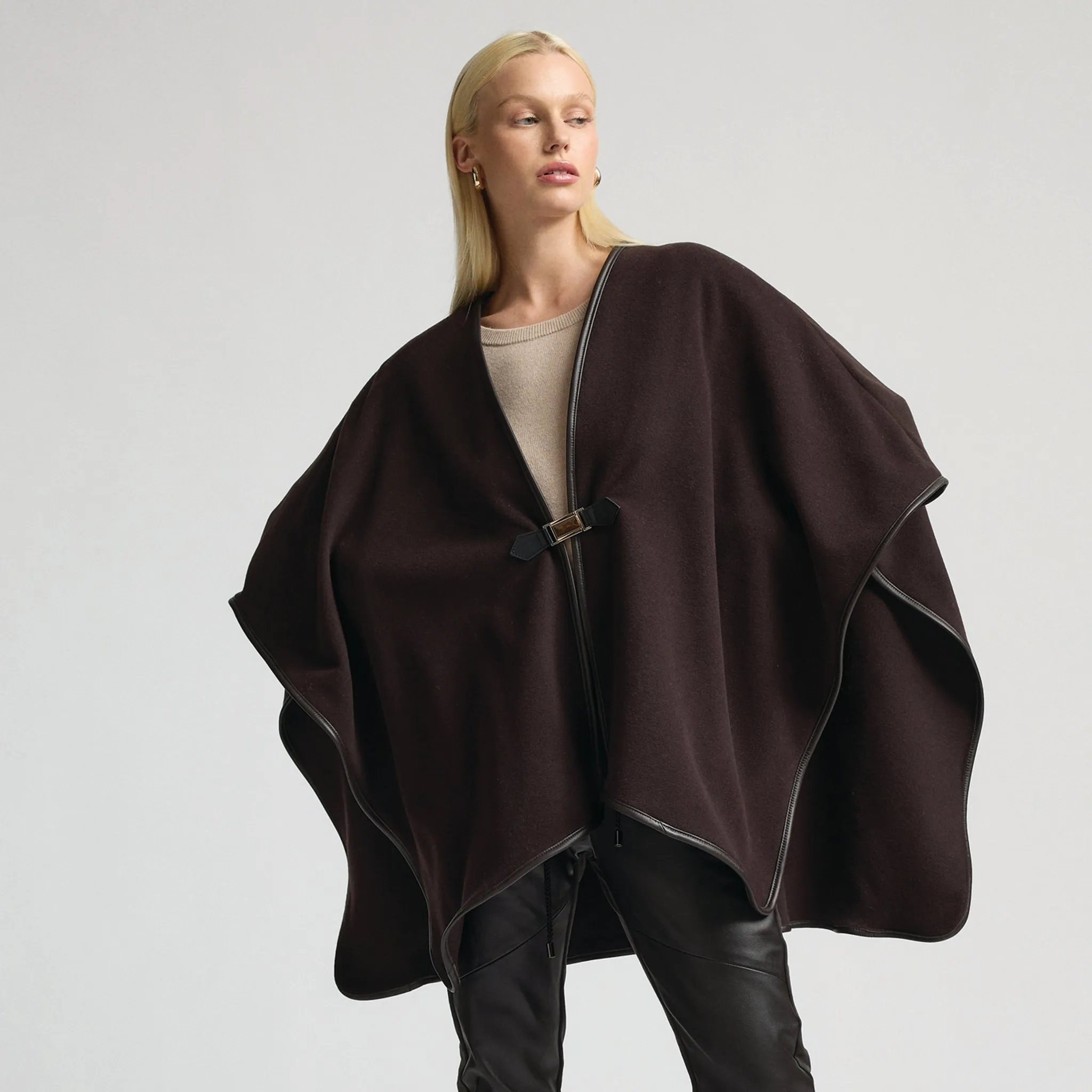 Karson Cape - Espresso