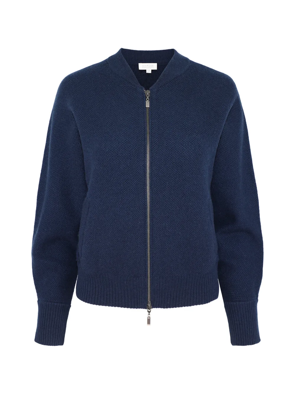 Kinross Cashmere Honeycomb Zip Bomber Jacket (More Colors)