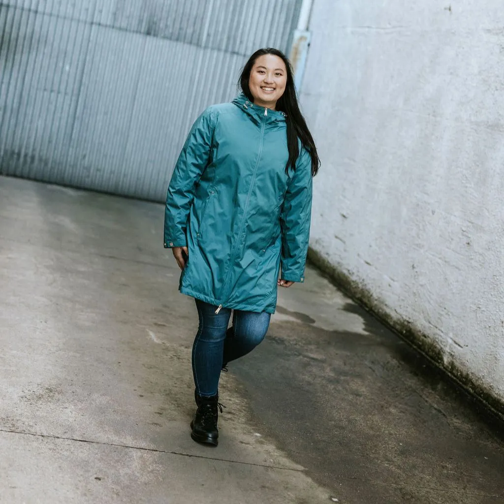 Leila Women's Waterproof Down Coat - Teal