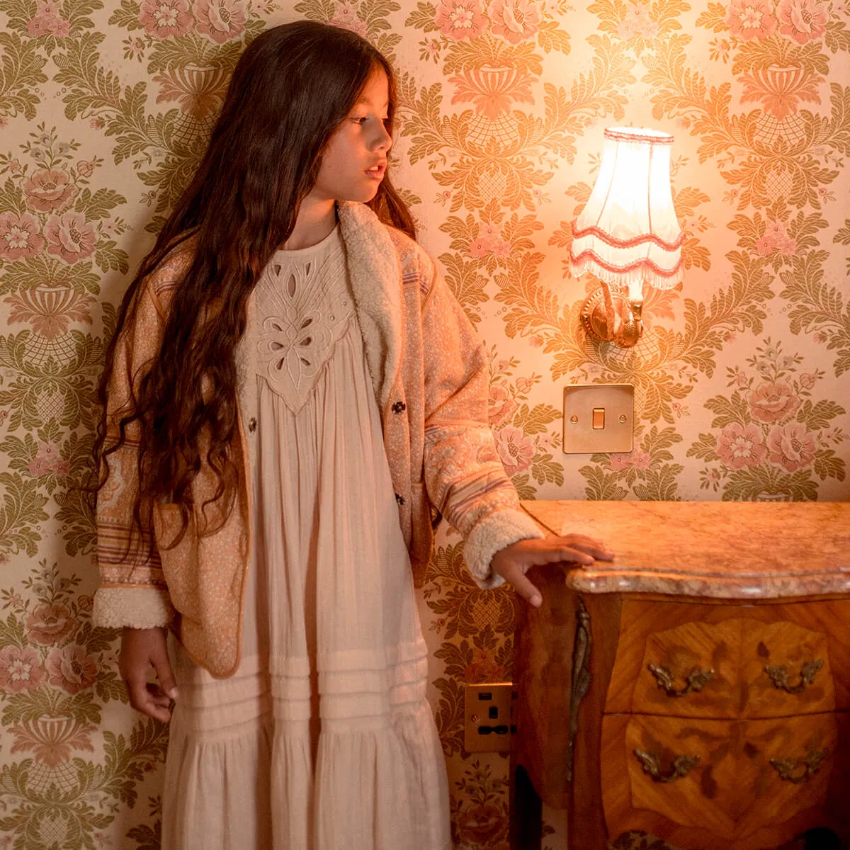 Meadow Jacket in Tuscan Peach by Faune