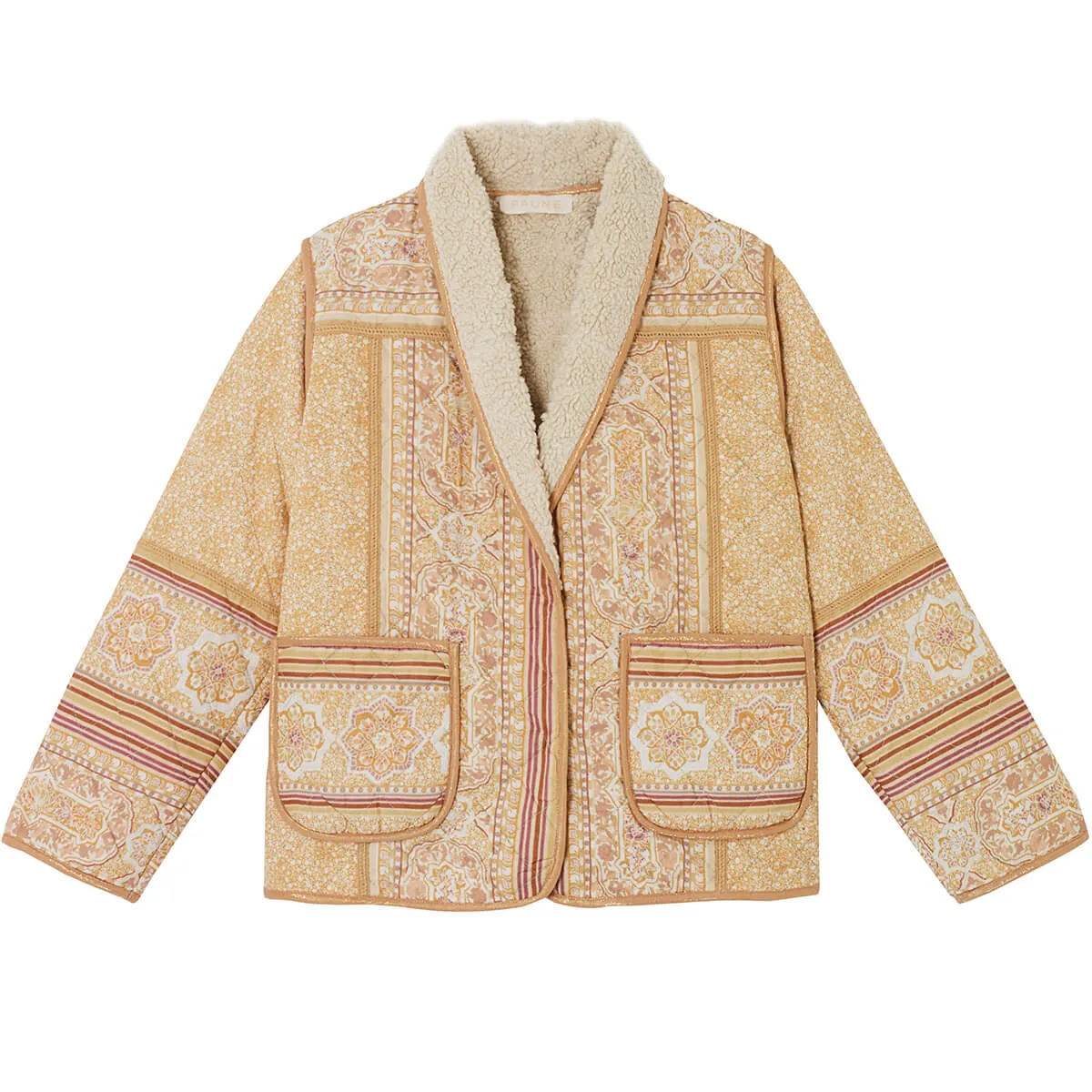 Meadow Jacket in Tuscan Peach by Faune