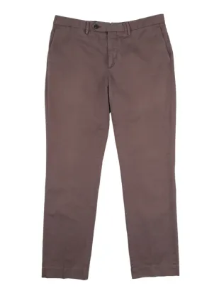 Men's HACKETT LONDON Kensington Brown Cotton Chino Pants Trousers Size 31L