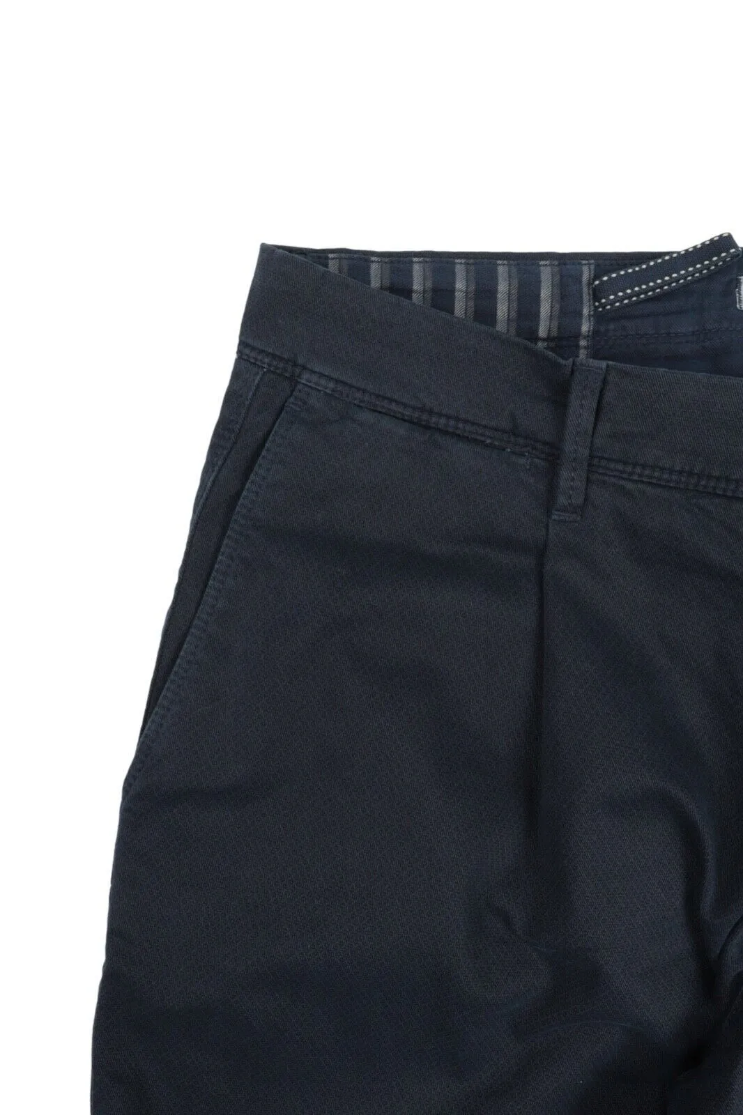 Men's L.B.M. 1911 Navy Blue Cotton Pleated Chino Pants Trousers Size 52 R