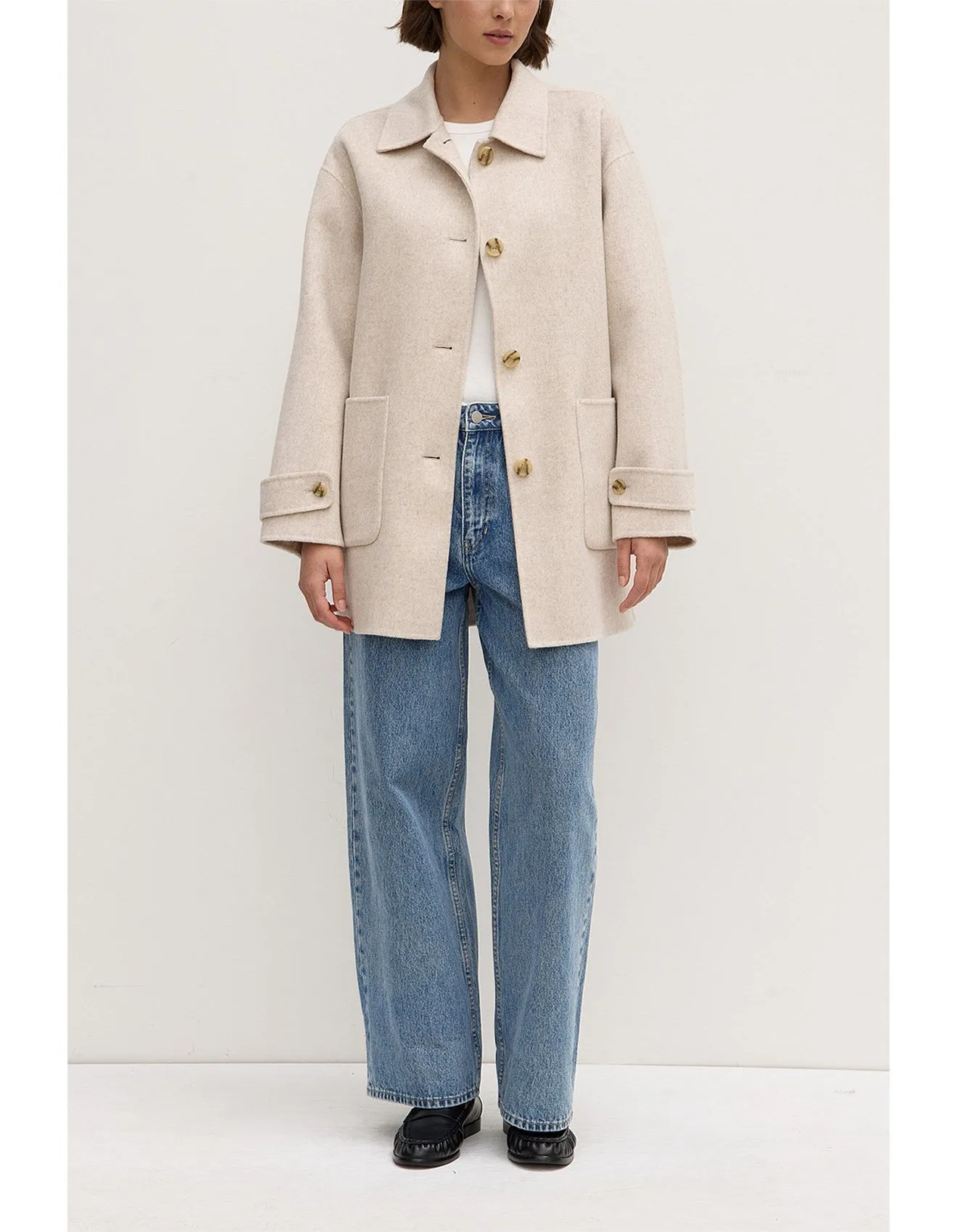 Pierra Wool Coat Oat Marle