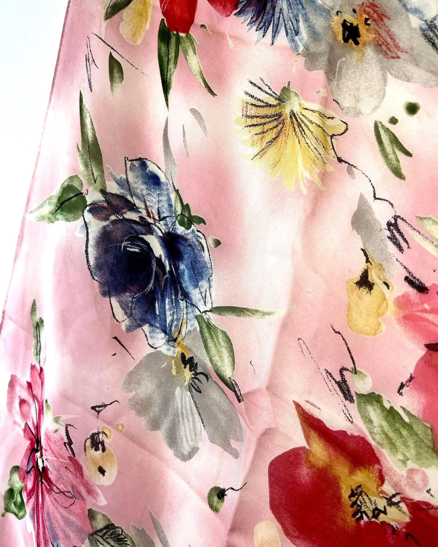 POLO RALPH LAUREN VINTAGE FLORAL SILK SCARF