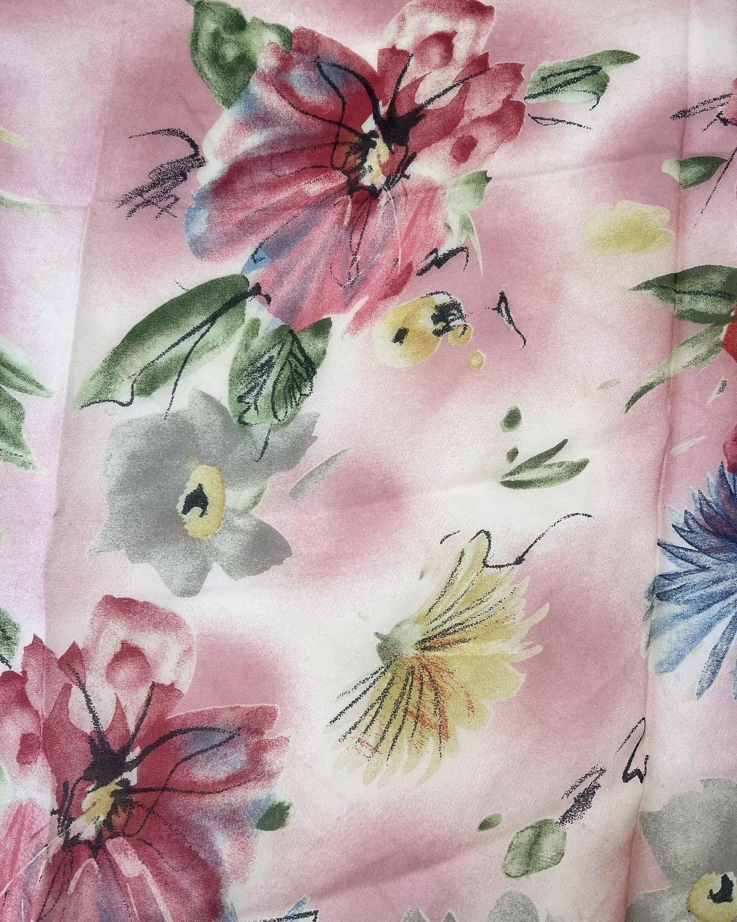POLO RALPH LAUREN VINTAGE FLORAL SILK SCARF