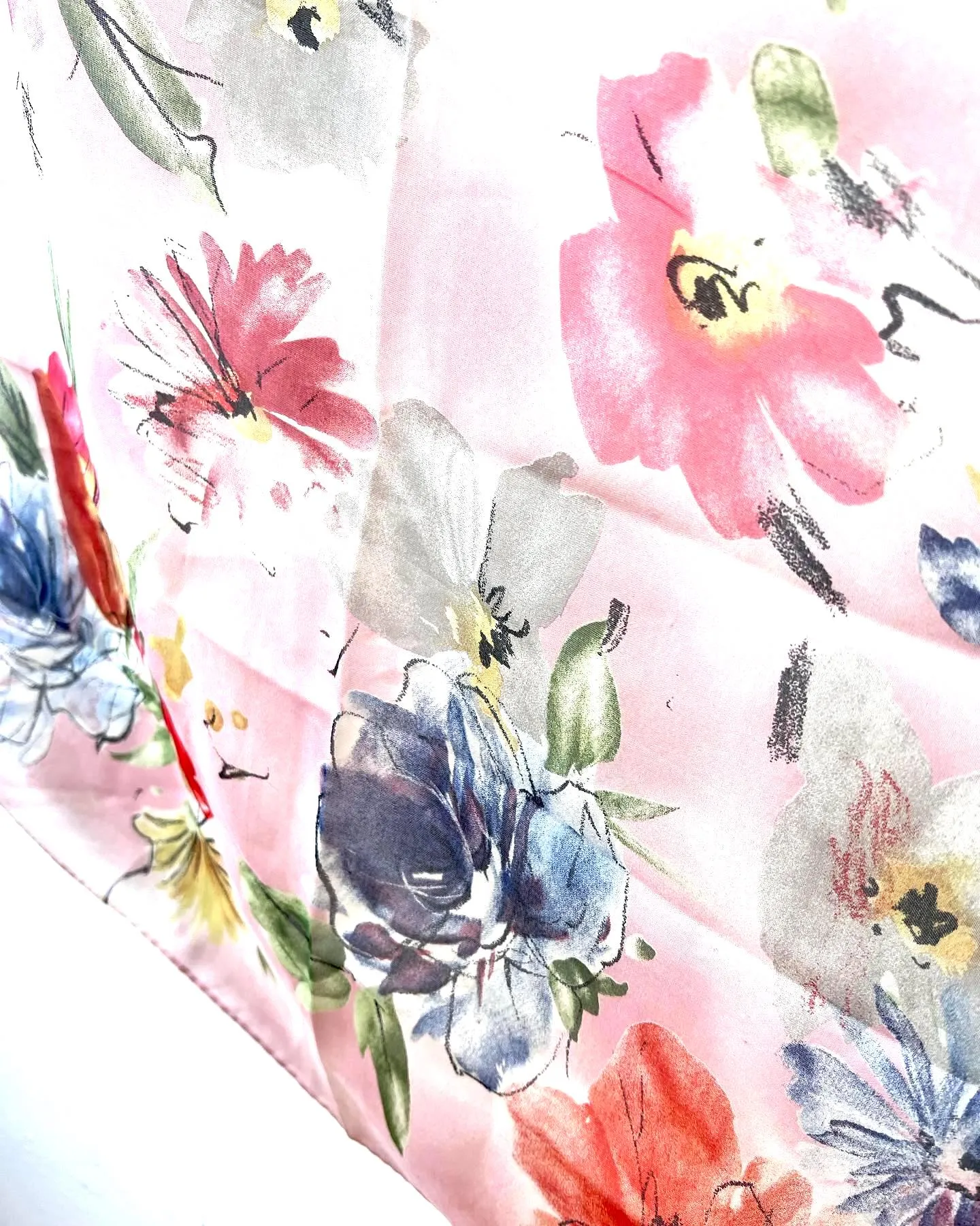 POLO RALPH LAUREN VINTAGE FLORAL SILK SCARF