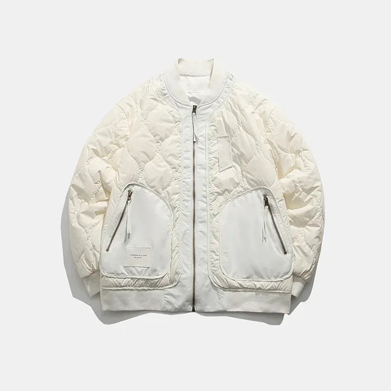 Quilted Thin Elegance Bomber Jacket