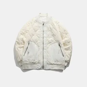 Quilted Thin Elegance Bomber Jacket