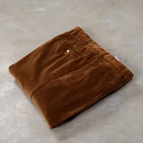 Rota Pantaloni High Rise Regular Fit 8-Wale Corduroy Tobacco