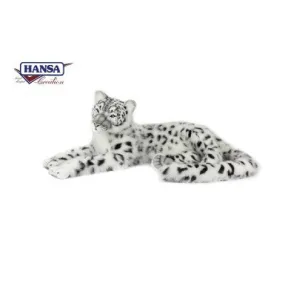 SNOW LEOPARD  LAYING LIFE SIZE  63''L, Endangered Animal