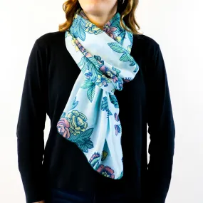 Tattoo Floral Rectangle Scarf