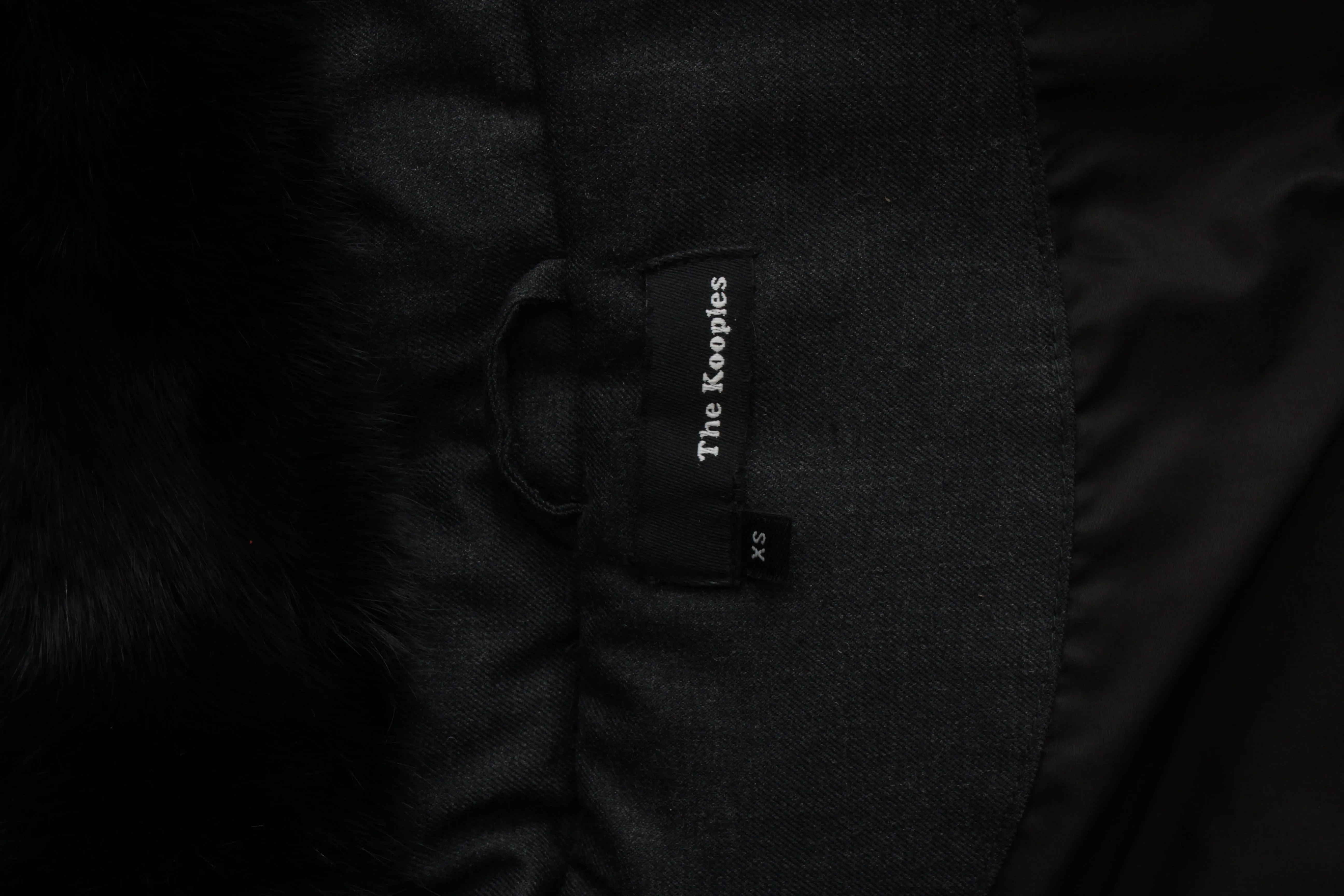 The Kooples Down Coat with Detachable Sleeves and Fur Collar