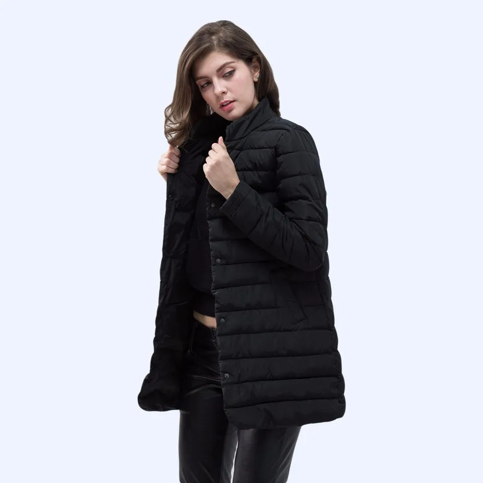 Thin Down Cotton Padded Coat