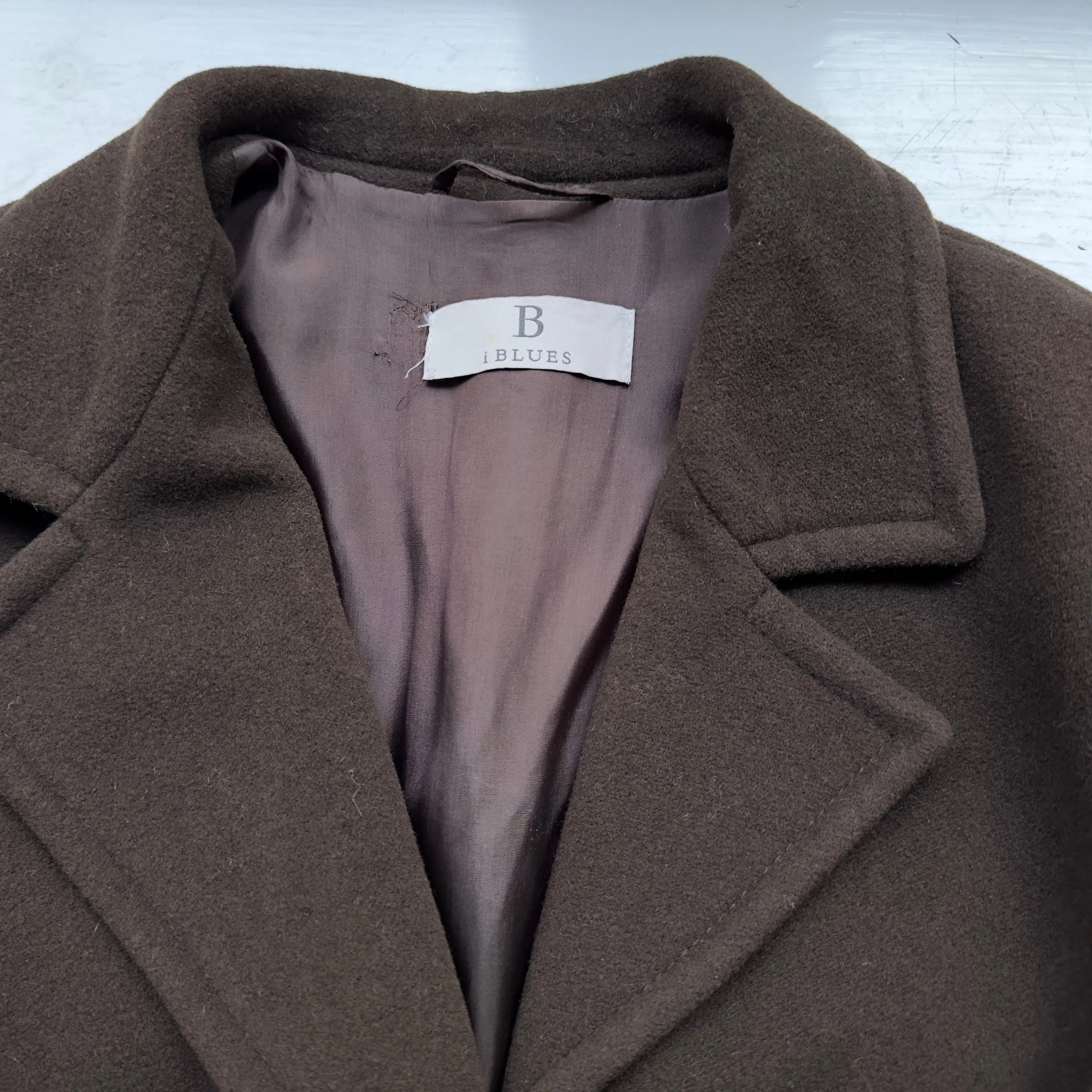 Vintage Single-Breasted Wool Coat