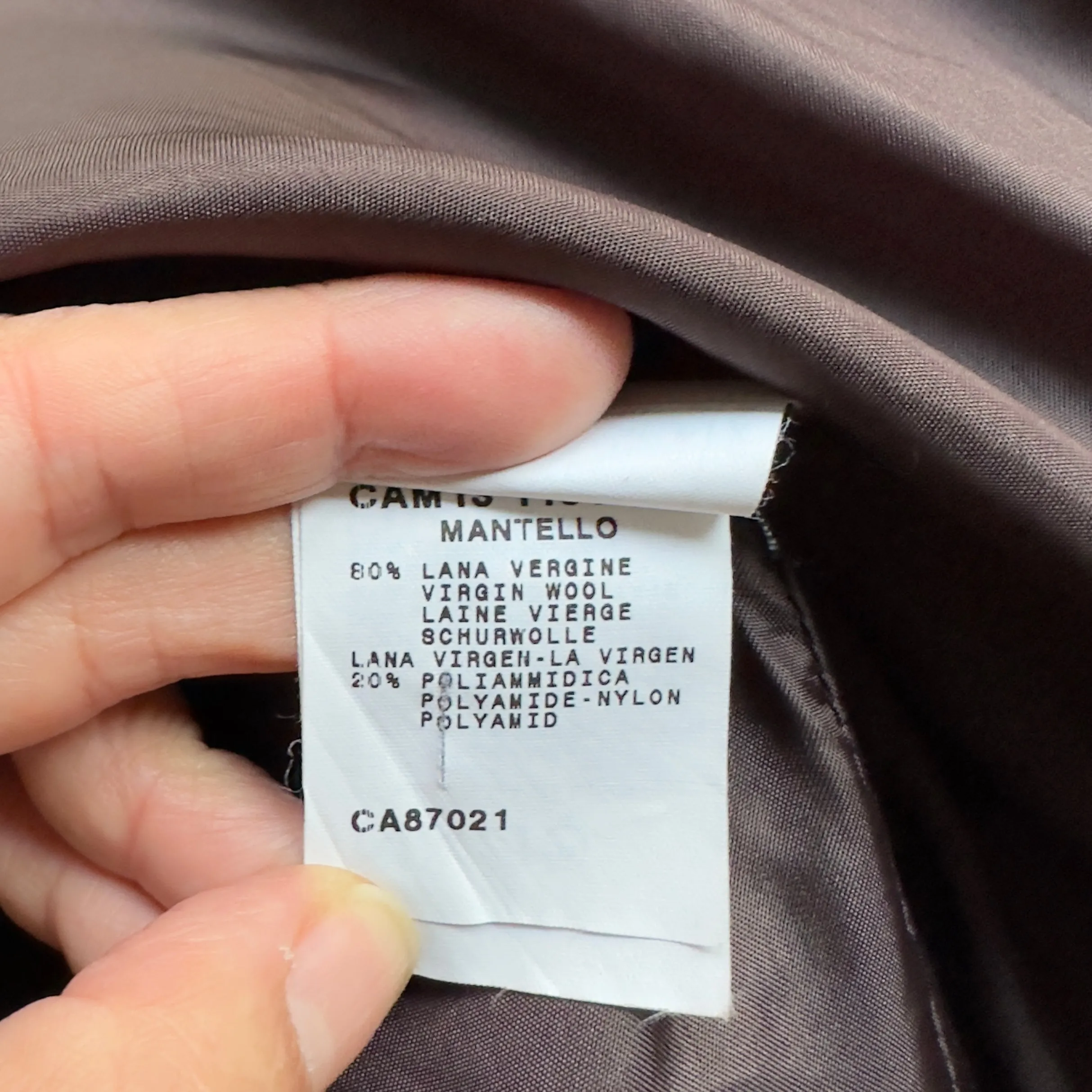 Vintage Single-Breasted Wool Coat
