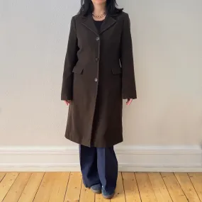 Vintage Single-Breasted Wool Coat