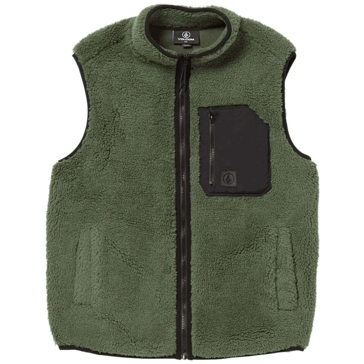 Volcom Muzzer Fuzzar Vest - Squadron Green