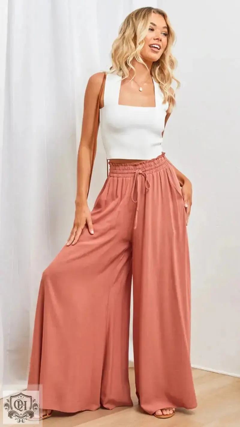 Wide Leg Casual Pants