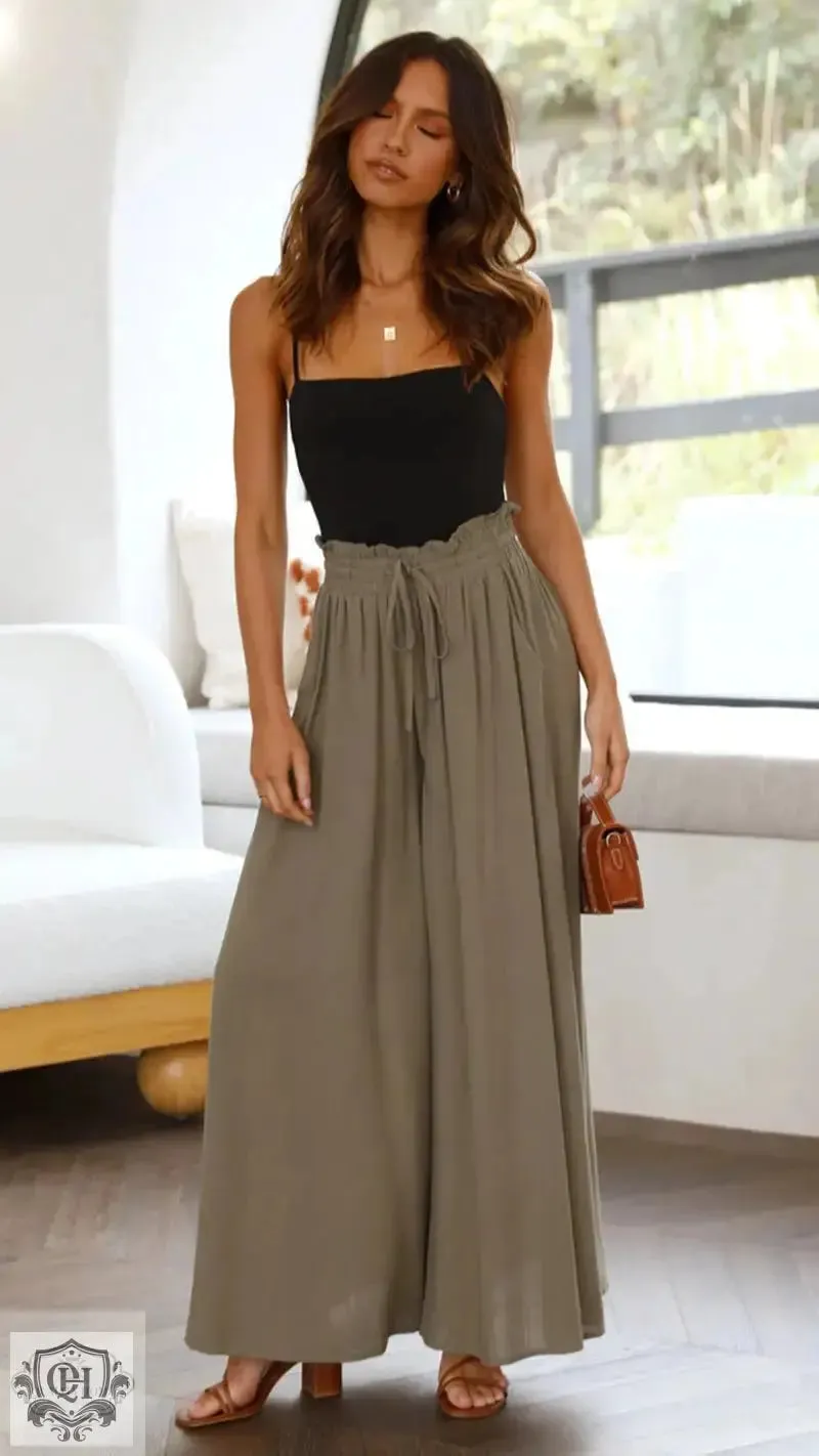 Wide Leg Casual Pants
