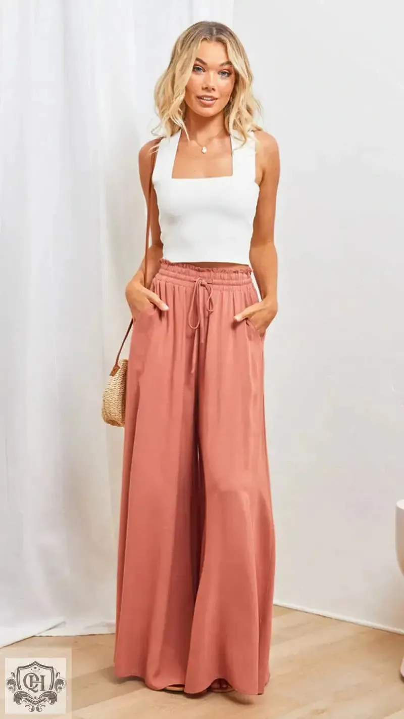 Wide Leg Casual Pants
