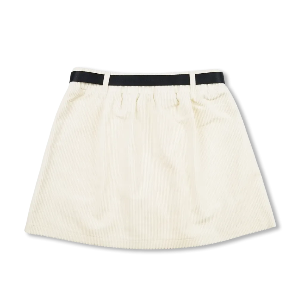 [WOMEN] #ADJUSTABLE CORDUROY SKIRT