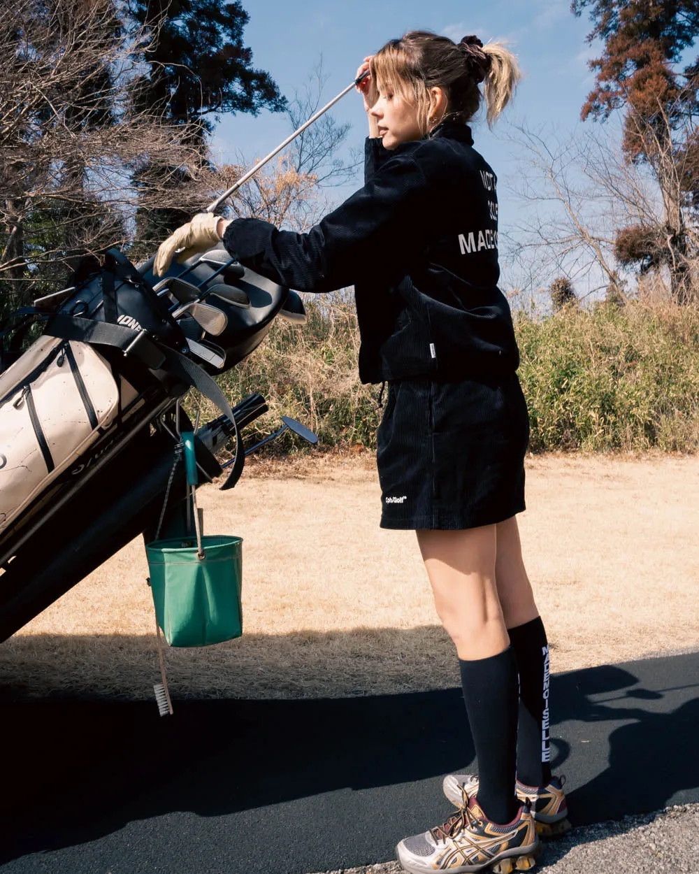 [WOMEN] #ADJUSTABLE CORDUROY SKIRT
