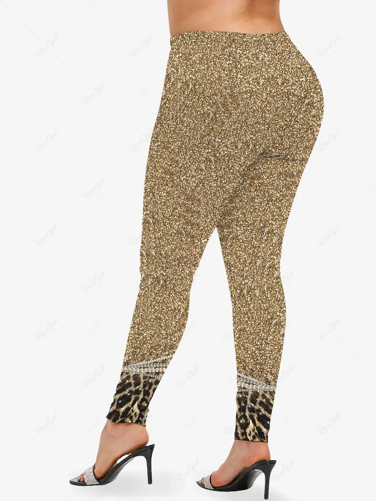 Women's Leopard Flare Sleeves Top or Skinny Leggings